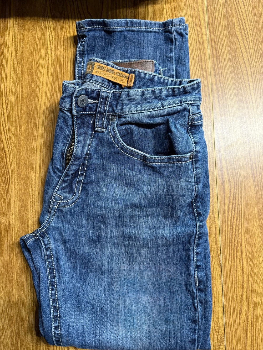 Rock & Roll Orange Label Men’s Slim Straight Jeans - Blue